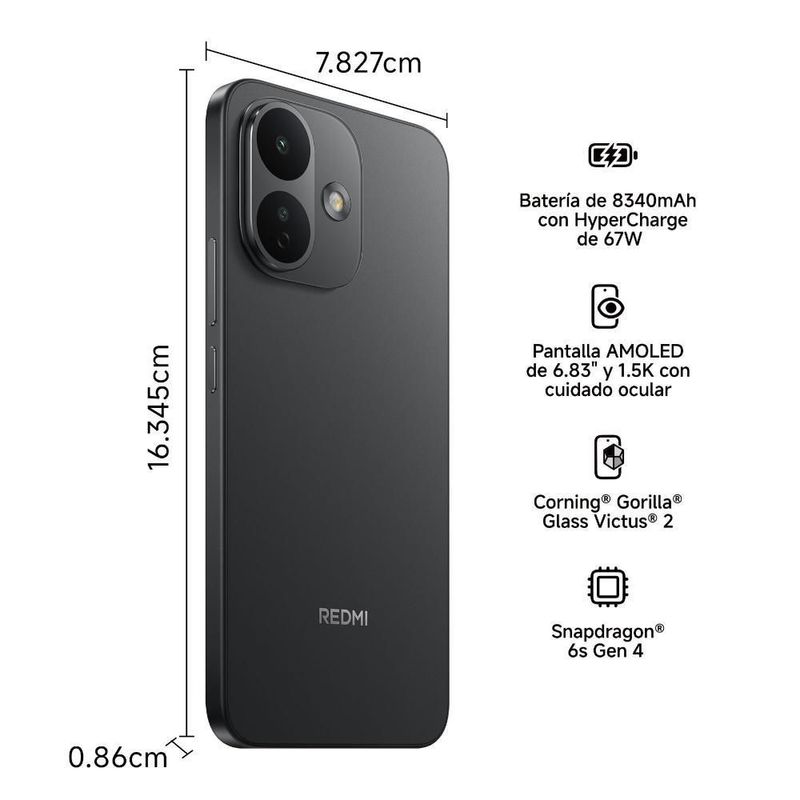 Xiaomi Redmi Note 17 Pro 256GB Movistar Negro