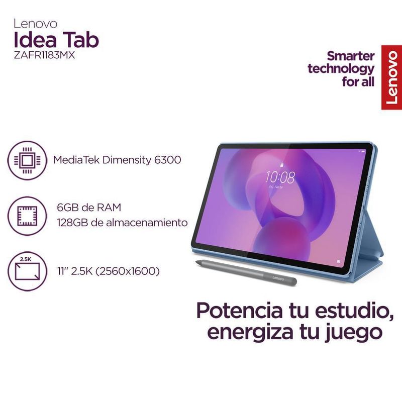 Lenovo Ideatab 128GB 11 Pulgadas con Funda y Pen