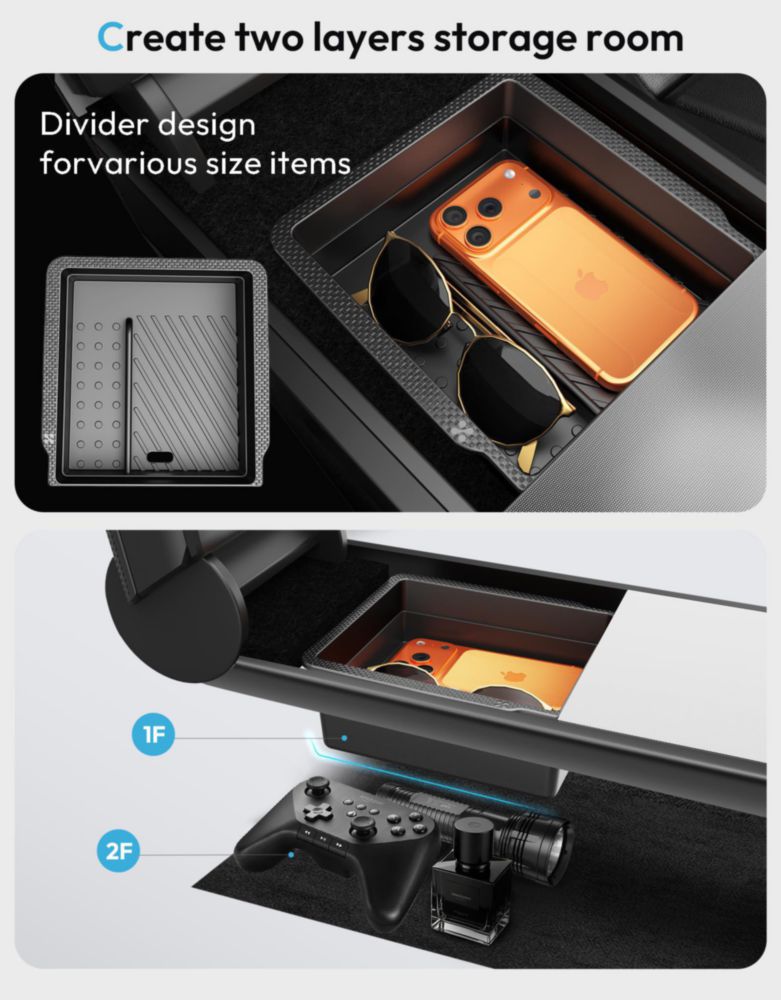 Organizador de Consola Central XINTUO para Tesla Model Y/3