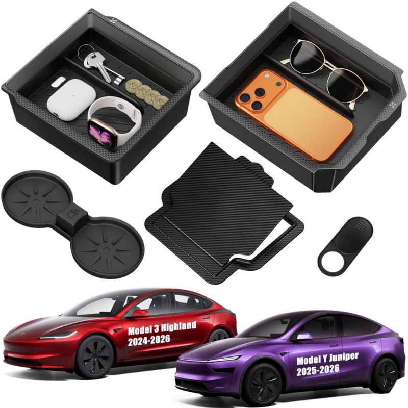 Organizador de Consola Central XINTUO para Tesla Model Y/3