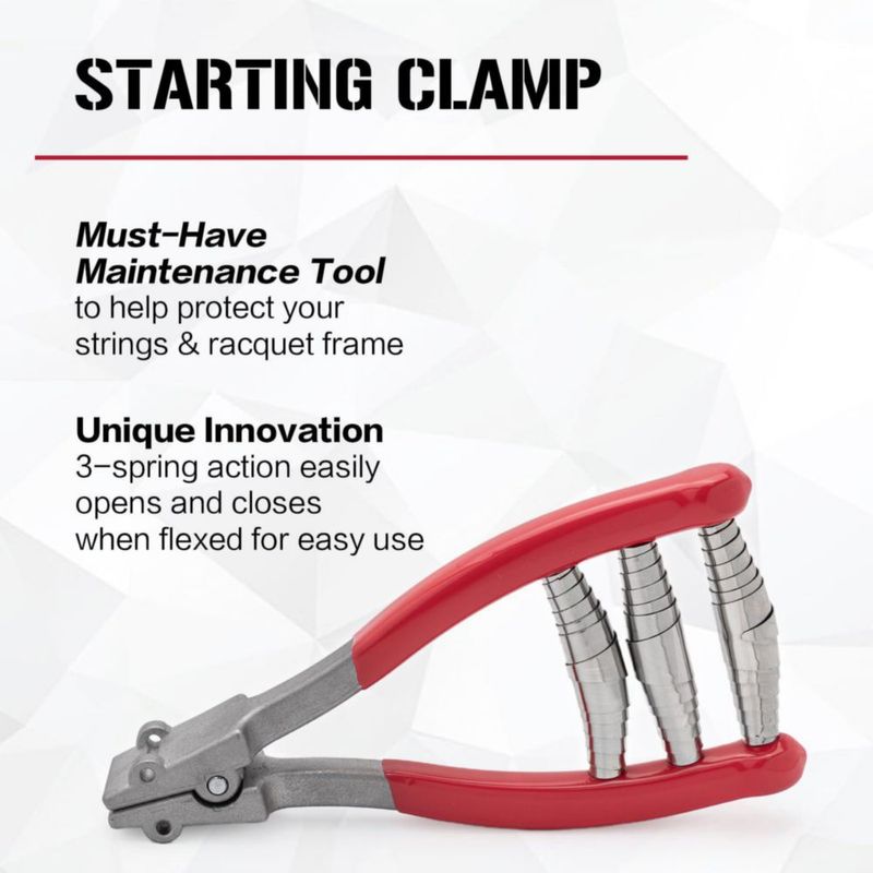 Abrazadera para raqueta FTGear 14 cm 3 resortes de aleación de zinc