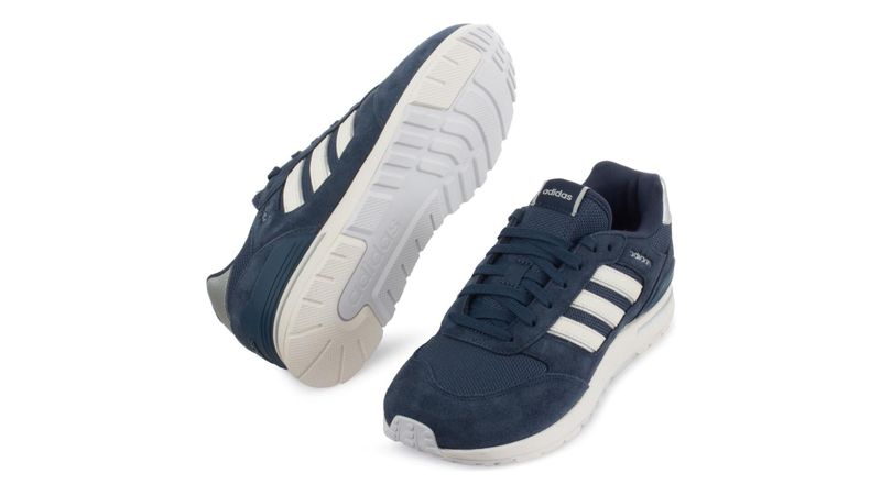 Tenis Adidas Run80 s GV7300 Mujer Azul marino Elektra tienda en linea Mexico