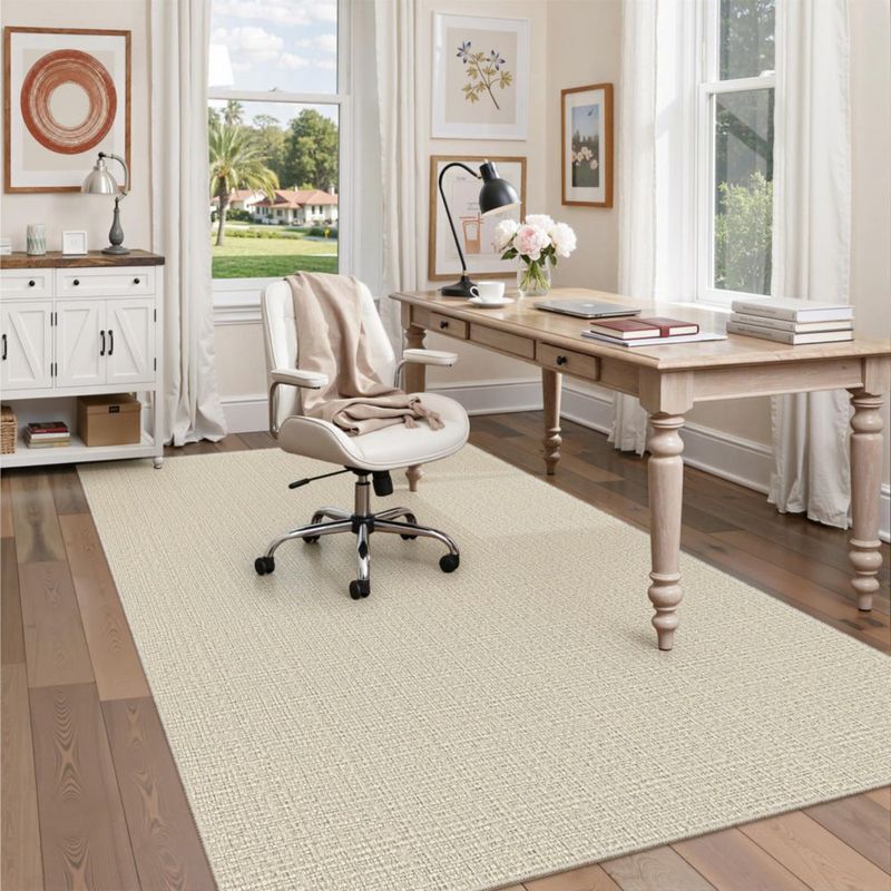 Alfombra Valenrug 152x244 cm Lavable Beige de Pelo Alto-Bajo