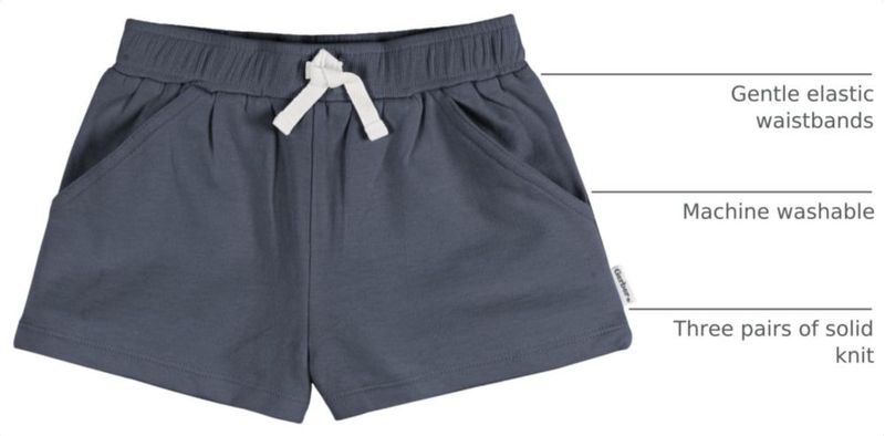 Pantalones cortos Gerber pack de 3 unidades 18 meses Rosa/Blanco/Marino