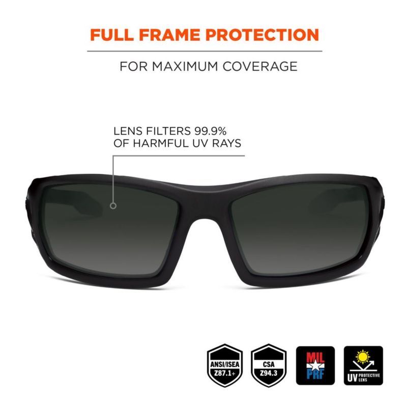 Gafas de Sol Ergodyne Skullerz Odin Polarizadas Negro Mate