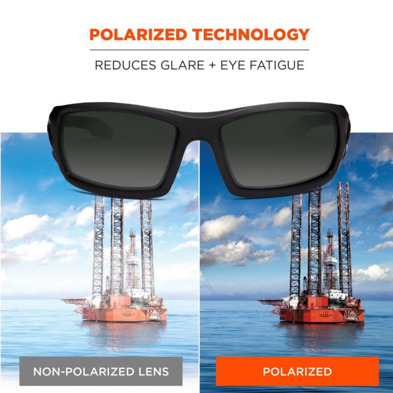 Gafas de Sol Ergodyne Skullerz Odin Polarizadas Negro Mate