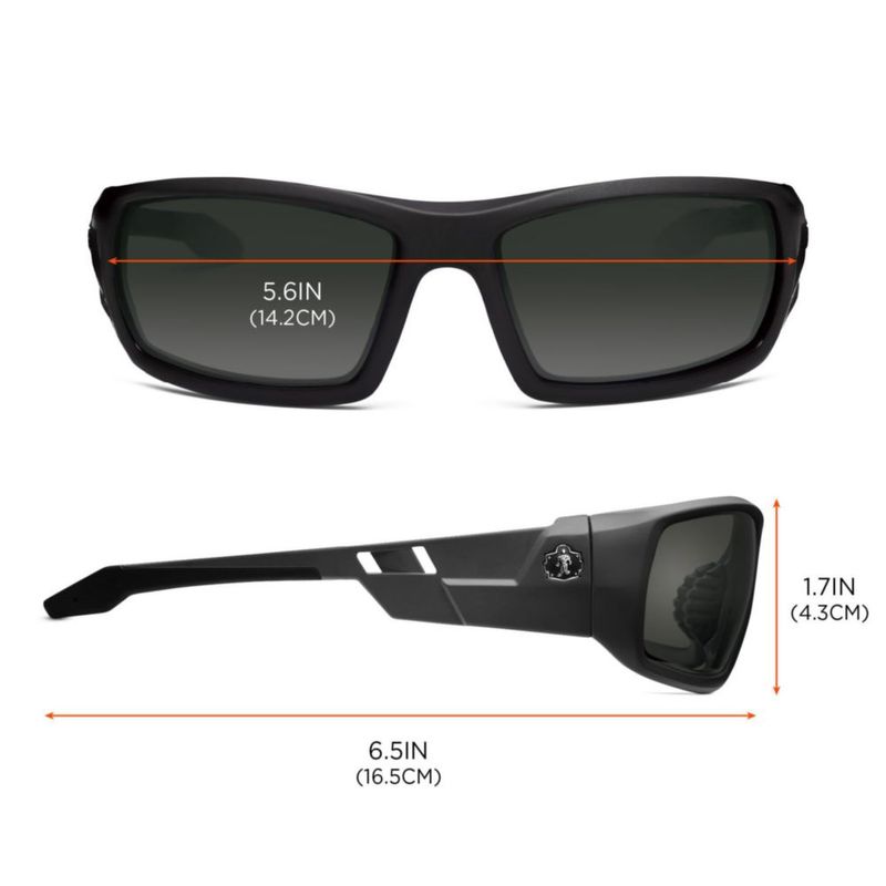 Gafas de Sol Ergodyne Skullerz Odin Polarizadas Negro Mate