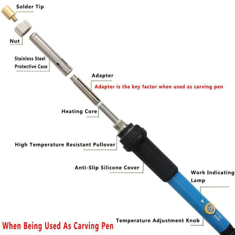 Kit de Pirografía ACRSIKR Ajustable 110V/220V