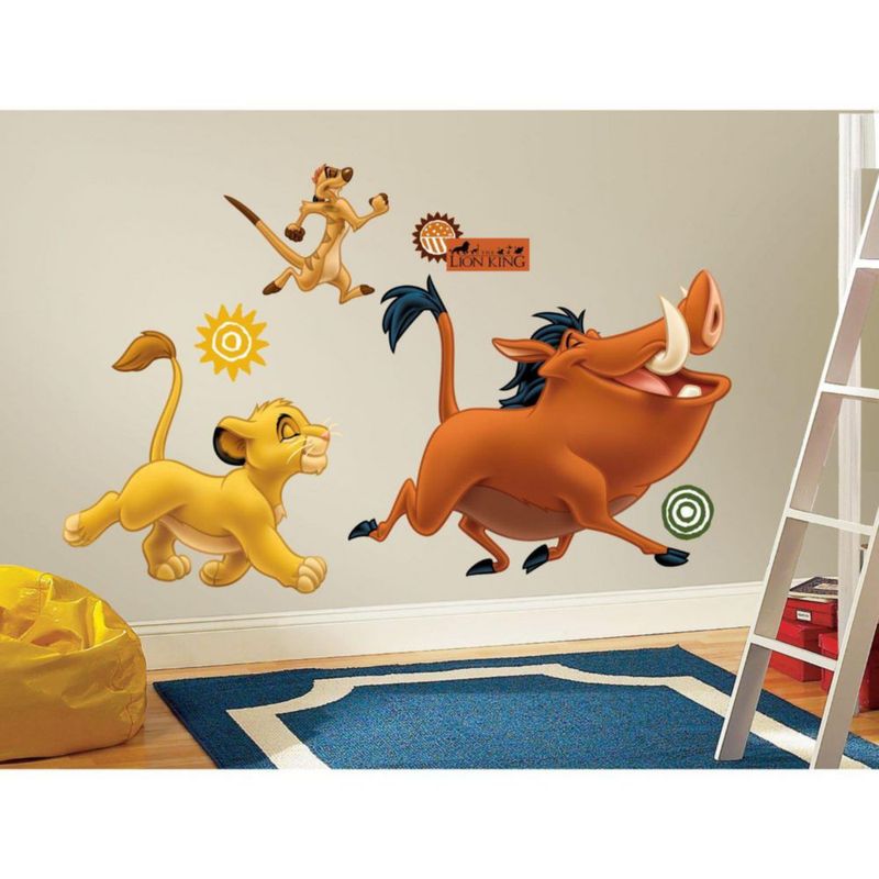 Vinilos decorativos de pared gigantes RoomMates Disney El Rey León - Pega y despega