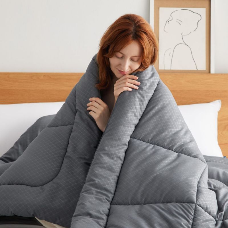Edredón Bedsure Full 218x208 cm Gris Diamante