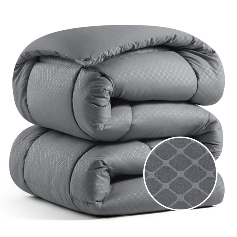 Edredón Bedsure Full 218x208 cm Gris Diamante