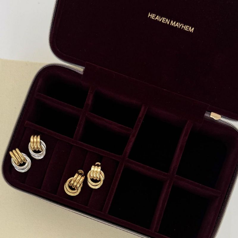 Pendientes Heaven Mayhem de Oro de 18K y Baño de Plata