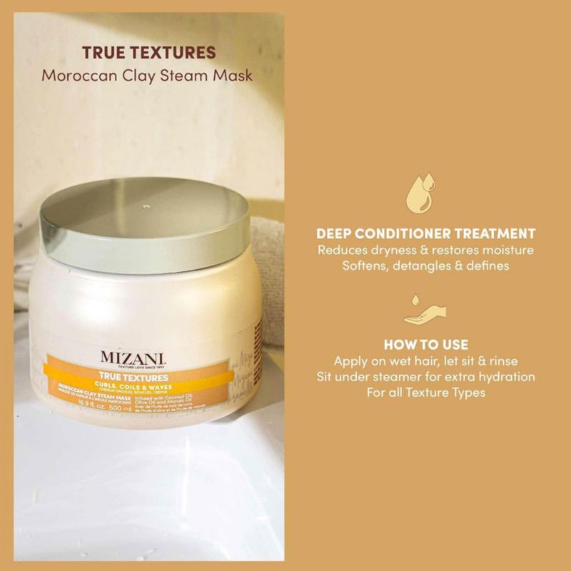 Mascarilla capilar MIZANI True Textures Moroccan Clay con aceite de coco