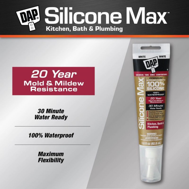 Sellador DAP Silicone Max blanco 83 ml