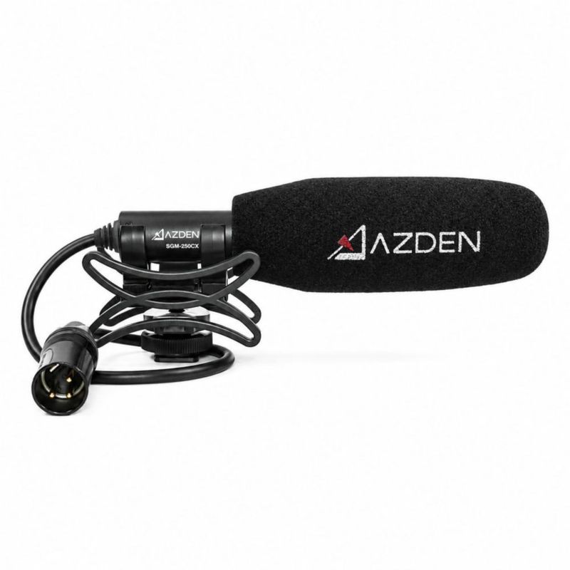 Micrófono AZDEN SGM-250CX con cable XLR de 15 cm