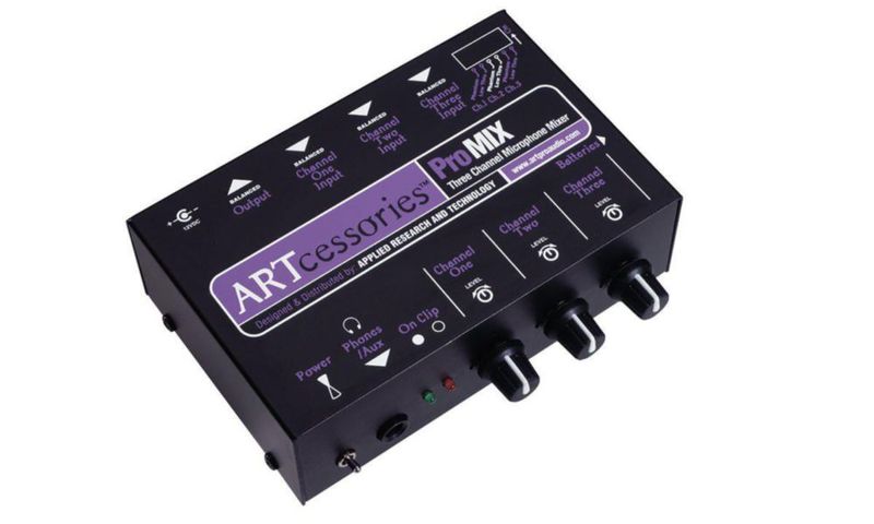 Mezclador de Micrófonos ART ProMIX Mono de 3 Canales