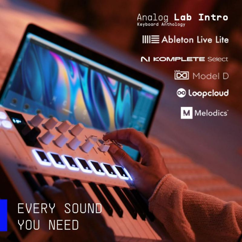 Controlador de Teclado MIDI USB Arturia MiniLab 3 de 25 Teclas