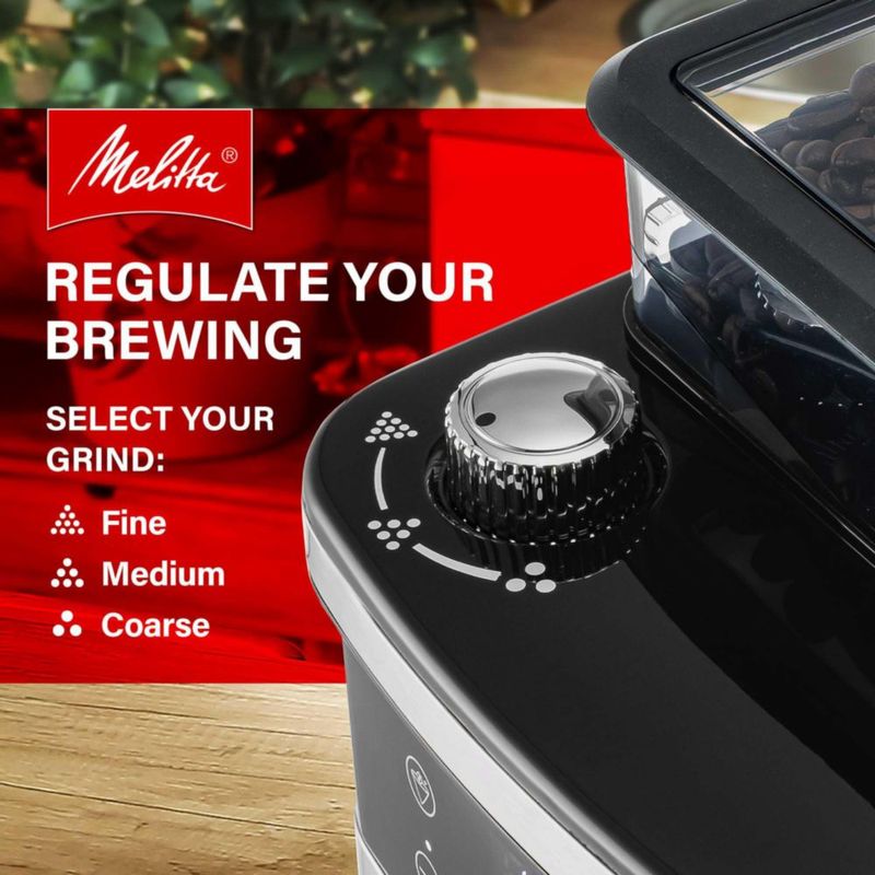Cafetera Melitta MGB003PULBK0 de 10 tazas con molinillo