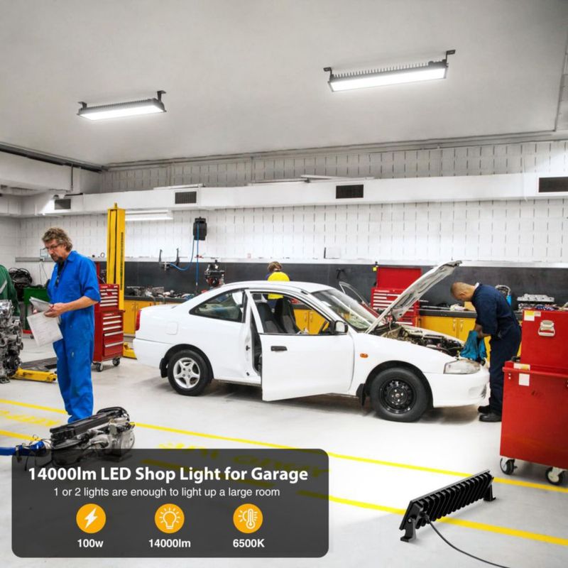 Luz de Taller LED Onforu 100W 14000lm 6500K Impermeable