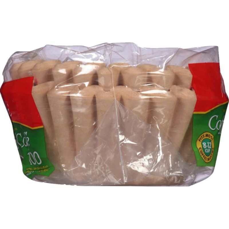 Cesta de filtros de café Melitta color marrón natural sin blanquear 100 unidades