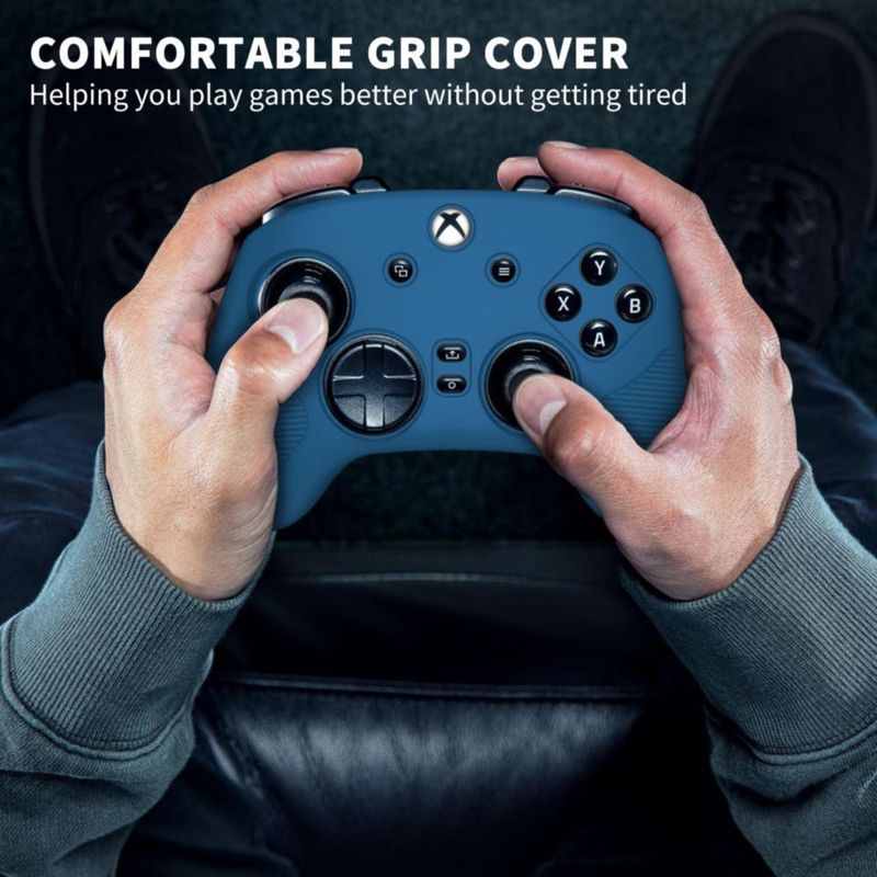 Capa de silicona para controlador Wacanc Razer Wolverine V3 Pro Azul