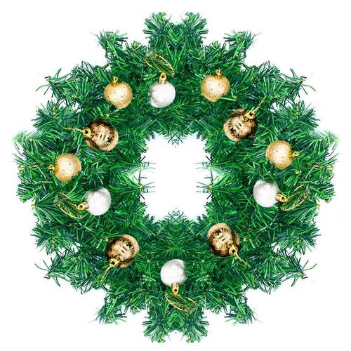 Corona de Navidad Ramas Flexibles Verde Oliva Artificial 40 cm