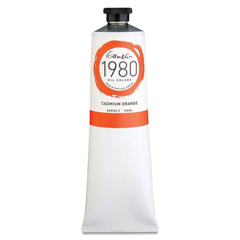 Pintura al Óleo Gamblin Naranja Cadmio 150 ml
