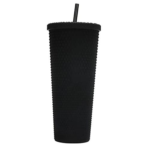 Vaso texturizado de tachuelas 710 ml libre de BPA Negro