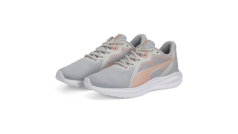 Tenis TWITCH RUNNER gris/rosa mujer 376289 23