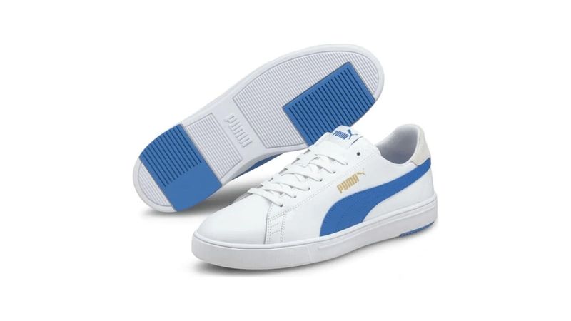 Tenis puma azul con blanco new arrivals