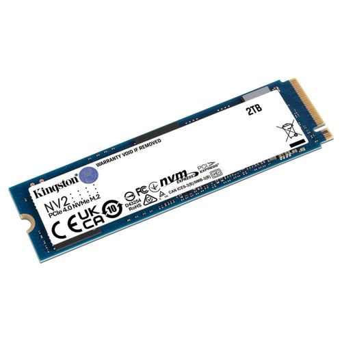 Unidad de Estado Sólido Kingston NV2 de 2TB, M.2 NVMe PCIe 4.0.