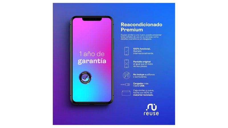 Celular iPhone 12 Pro Reacondicionado 128gb Azul + Cargador