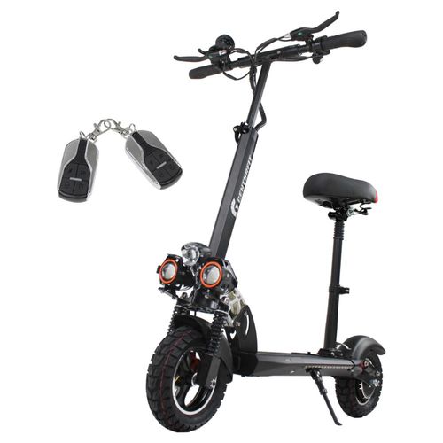 Scooter Electrico con Asiento Luz Led Usb Alarma 48 Km H