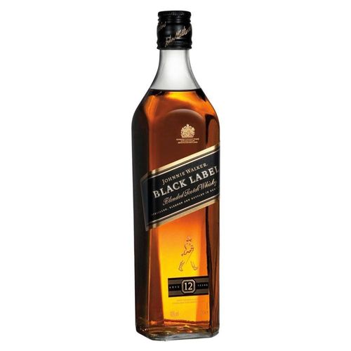 Pack de 4 Whisky Johnnie Walker Blend Black Label 750 ml