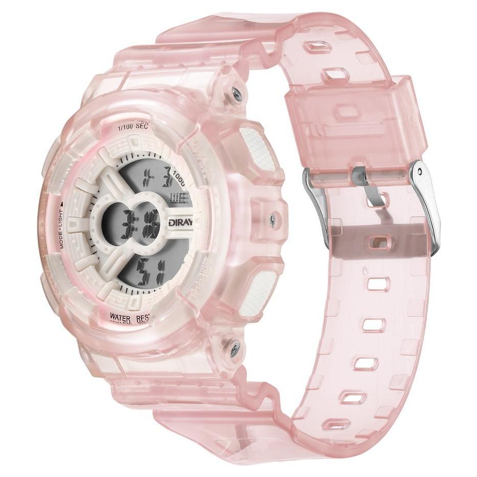 Reloj Deportivo Diray Dr223l0 Color Rosa Para Mujer