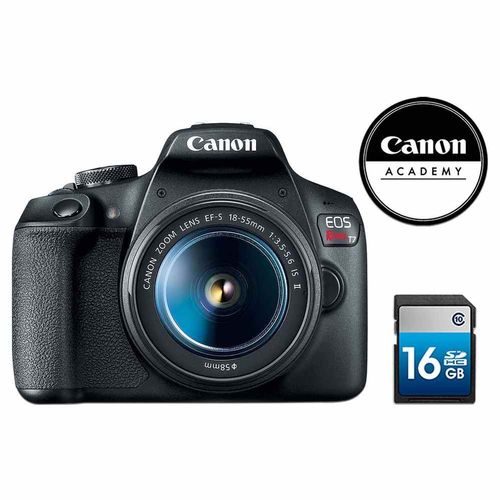 Cámara Fotográfica Digital Canon Rebel T7 EF-S 18-55mm, 24.2 MP