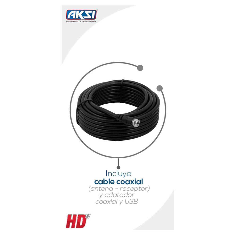  Antena HDTV portátil - Incluye base magnética y cable coaxial -  Interior o exterior : Electrónica