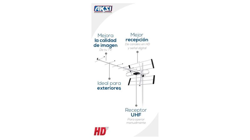 Antena para TV HD AKSI 116113