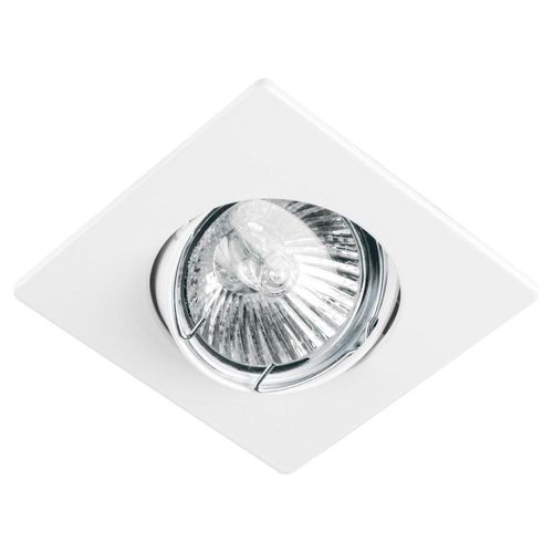 Luminario cuadrado blanco spot dirigible,lámpara no incluida