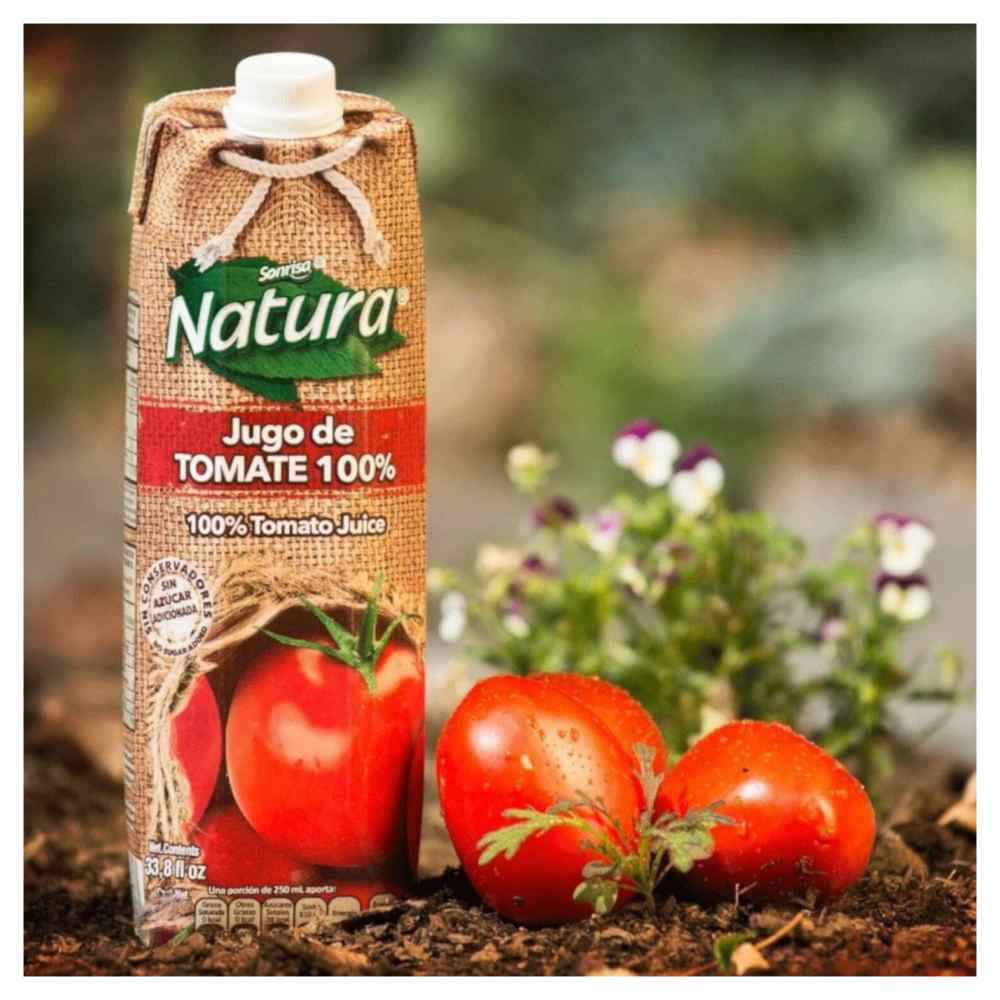 Pack de 12 Jugo Sonrisa Natura Tomate 946 ml