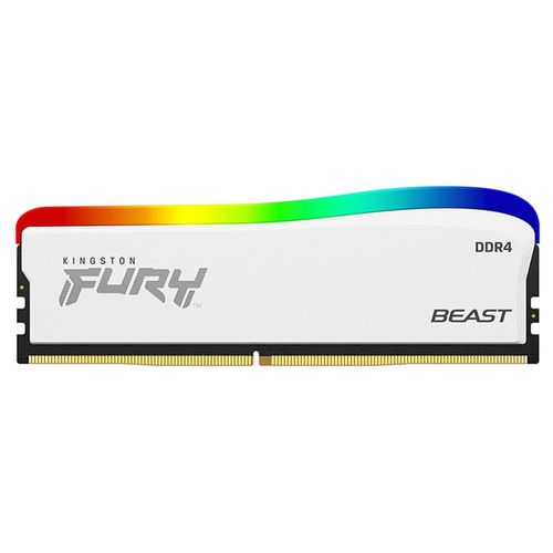 Memoria RAM DDR4 16GB 3200Mhz KINGSTON FURY BEAST RGB Blanco 1x16GB