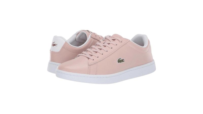 TENIS LACOSTE HYDEZ 119 DE PIEL COLOR ROSA PARA MUJER