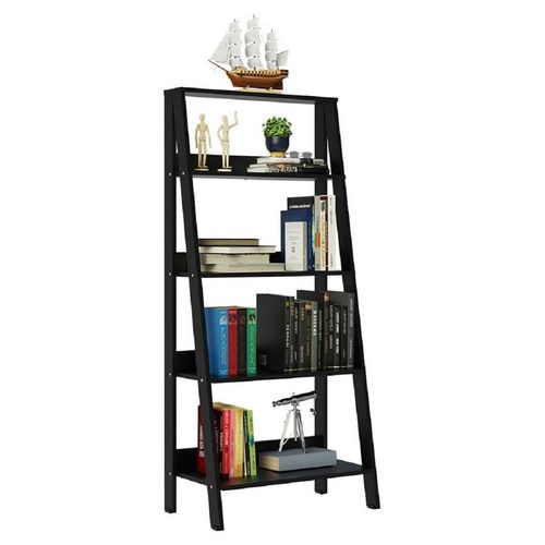 Mueble Biblioteca Librero Madesa Con 4 Niveles Negro