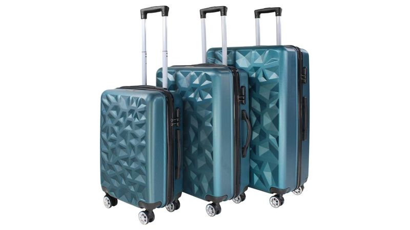Juego 3 maletas Rack & Pack Rigidas Set viaje Azul