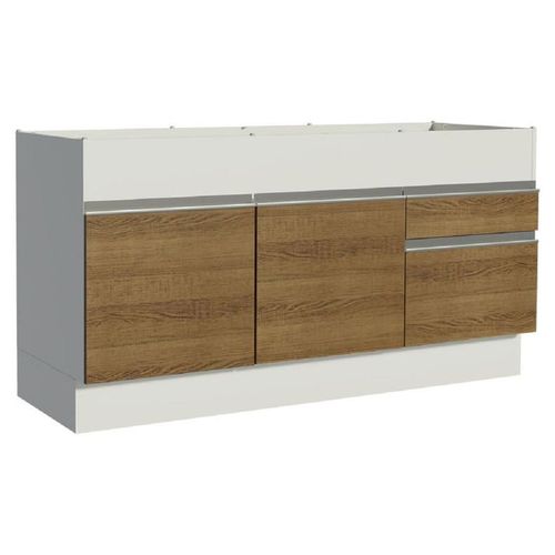 Mueble De Cocina Madesa 2 Cajones 2 Puertas 150 Cm Marron