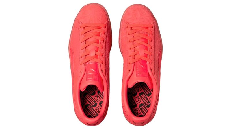 Tenis puma rosa con moño hot sale