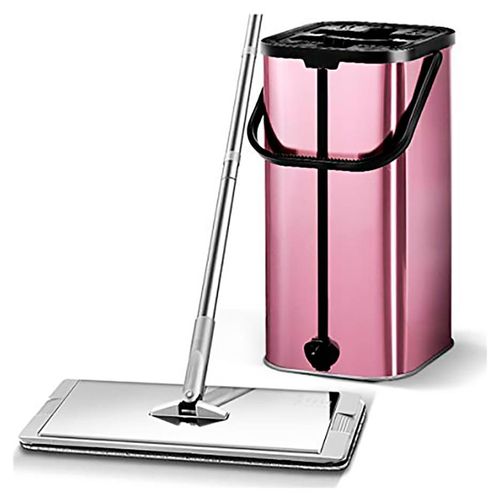 Cubeta con exprimidor rosa Mop Rectangular para todo tipo de pisos
