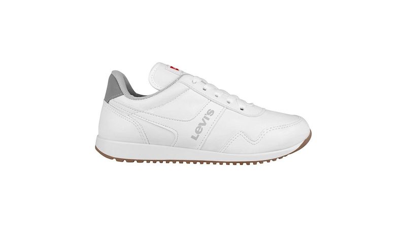 Tenis levis fashion blancos para mujer