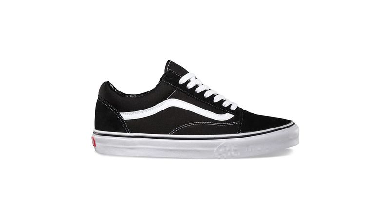 Tenis vans negro store con blanco