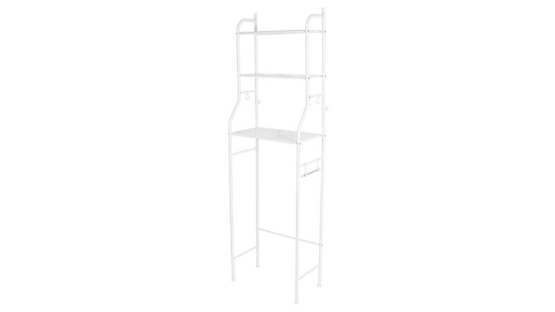 Mueble organizador blanco para baño con 3 repisas, Foset, Accesorios Para  Baño, 47907